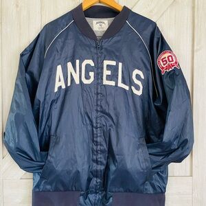 Vintage Angels Navy Bomber Jacket by LA Angels